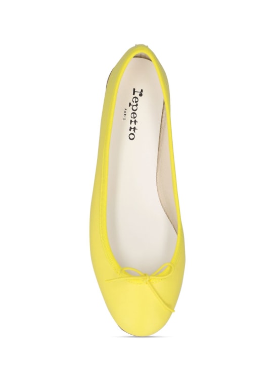 Repetto: Cendrillon レザーバレリーナシューズ 10mm - イエロー - women_4 | Luisa Via Roma