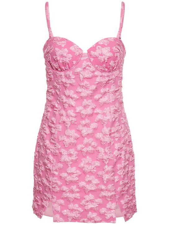 Rotate: Vestito jacquard - Rosa - women_0 | Luisa Via Roma