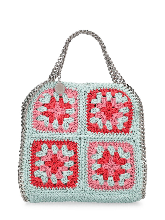 Stella McCartney: Tiny tote multicolor crochet bag - women_0 | Luisa Via Roma