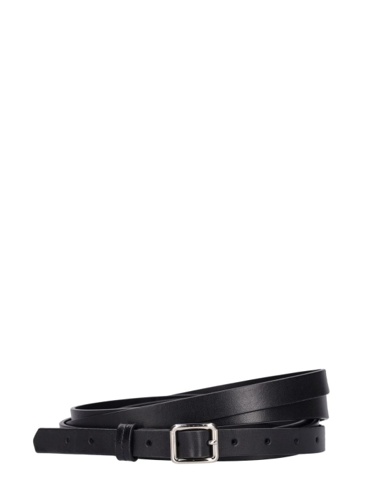 Dries Van Noten: Double wrap leather belt - men_0 | Luisa Via Roma