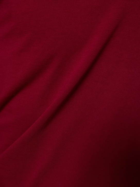 Rick Owens: 经典棉质平纹针织T恤 - 桃红色 - men_1 | Luisa Via Roma