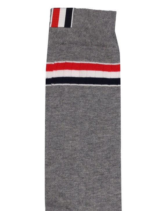 Thom Browne: Langes Kleid aus Baumwollmischung „Athletic“ - men_1 | Luisa Via Roma