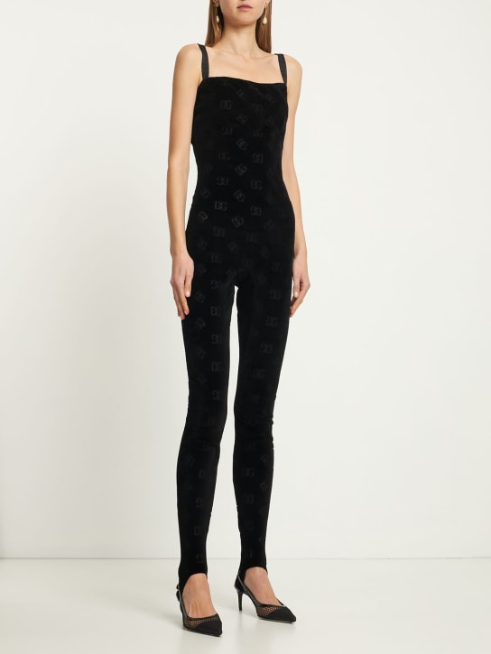 Chenille monogram jacquard jumpsuit - Thumbnail 2