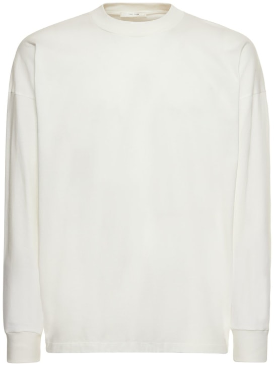 The Row: Drago long sleeved cotton t-shirt - White - men_0 | Luisa Via Roma
