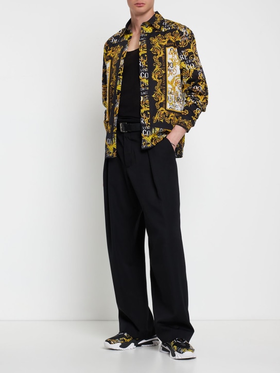 Baroque print cotton poplin shirt - Thumbnail 2