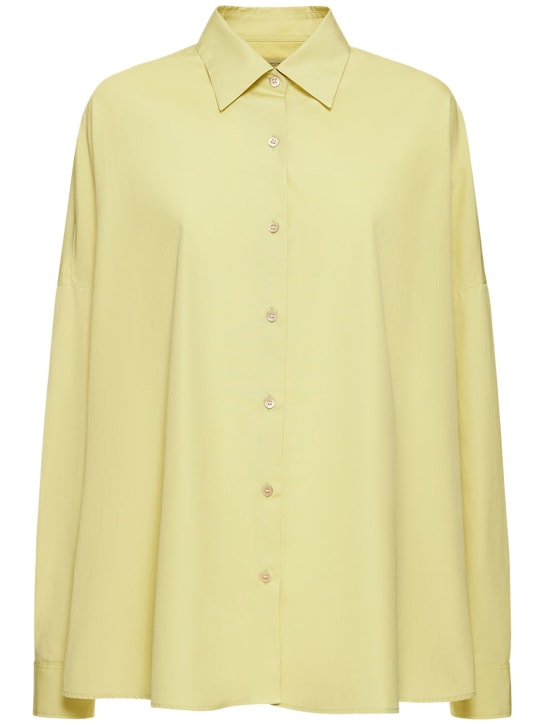 Dries Van Noten: Cotton poplin oversized shirt - women_0 | Luisa Via Roma