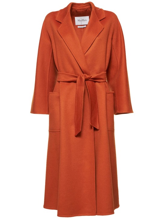 Max Mara: Ludmilla belted cashmere long coat - women_0 | Luisa Via Roma
