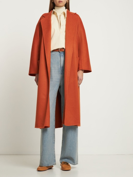 Max Mara: Ludmilla belted cashmere long coat - women_1 | Luisa Via Roma