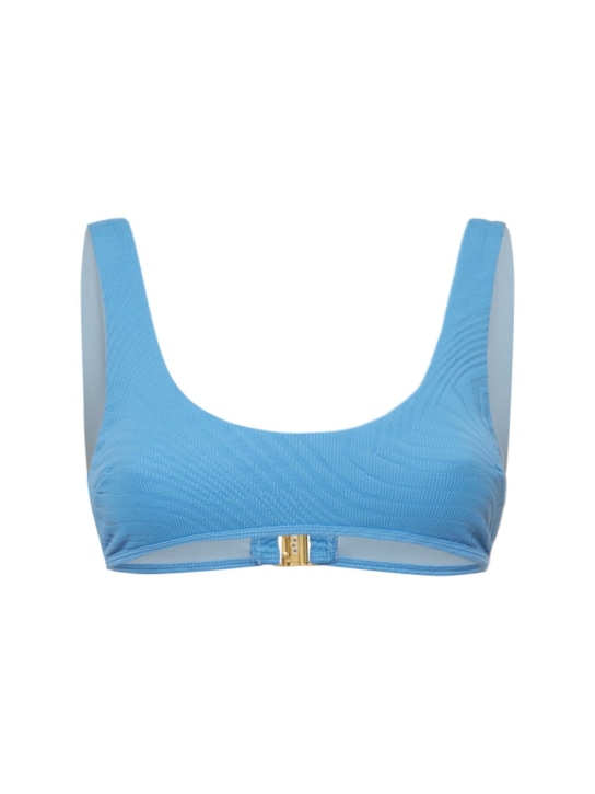 Fella Swim: Alfie bikini top - Blue - women_0 | Luisa Via Roma