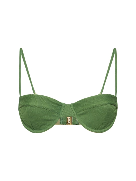 Fella Swim: Apollo bikini top - Green - women_0 | Luisa Via Roma