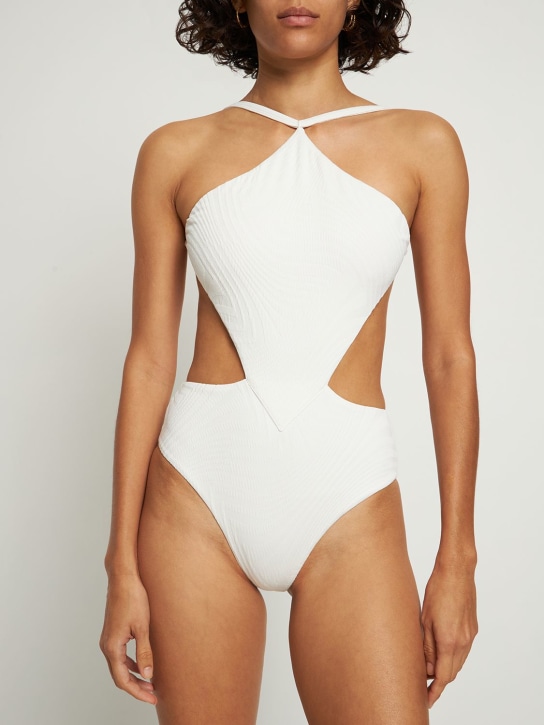 Fella Swim: Sabath连体泳衣 - 米白色 - women_1 | Luisa Via Roma