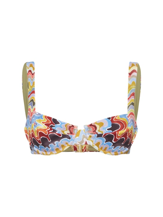 Fella Swim: Haut de bikini imprimé Casanova - Multicolore - women_0 | Luisa Via Roma