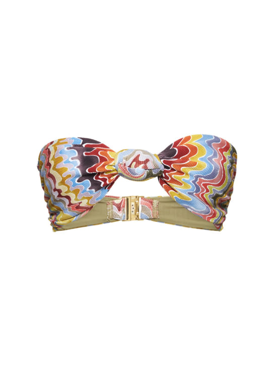 Fella Swim: Top bikini Hunter stampato - Multicolore - women_0 | Luisa Via Roma
