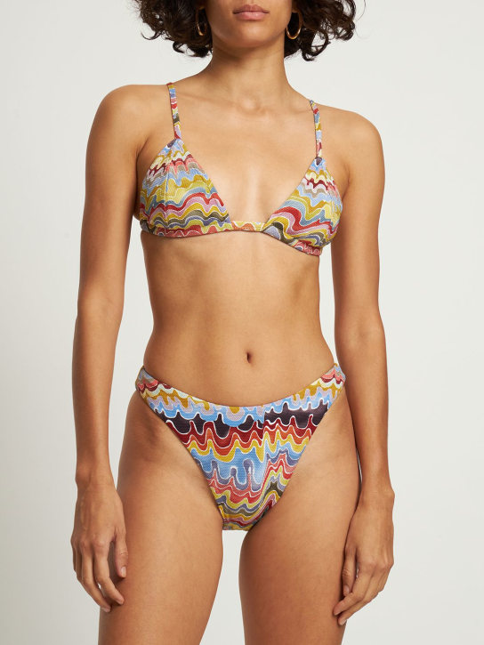 Fella Swim: Braguitas de bikini estampado - Multicolor - women_1 | Luisa Via Roma