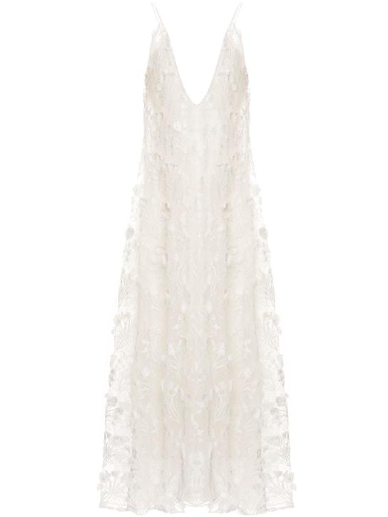Agua By Agua Bendita: Hierbaluisa embroidered maxi dress - Ivory - women_0 | Luisa Via Roma