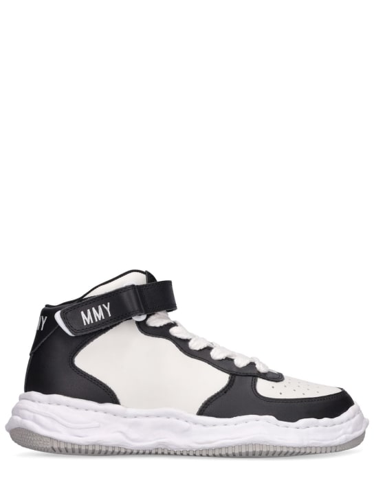 Mens leather clearance high tops