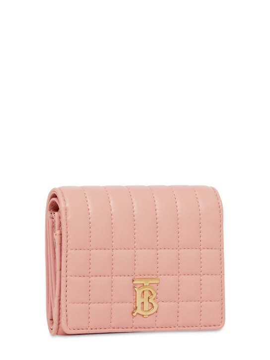 Burberry: Lola quilted leather wallet - Dusky Pink - women_1 | Luisa Via Roma