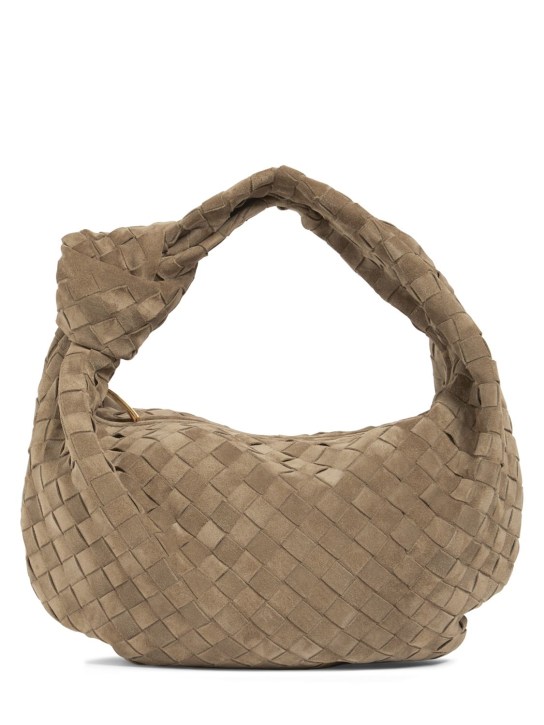 Bottega Veneta: Sac en daim Teen Jodie - women_0 | Luisa Via Roma