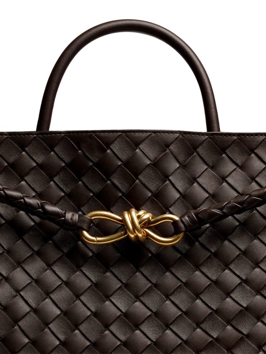 Bottega Veneta: Large Andiamo leather top handle bag - women_1 | Luisa Via Roma