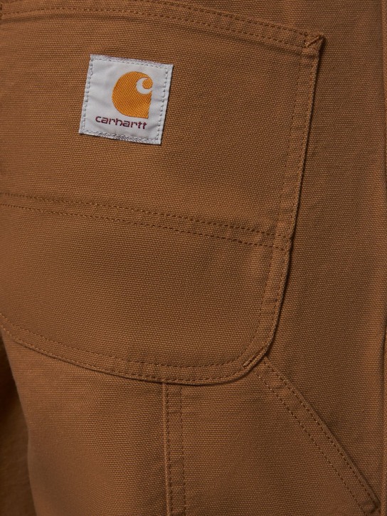 Carhartt WIP: Jeans in denim di cotone organico - Marrone Hamilton - men_1 | Luisa Via Roma