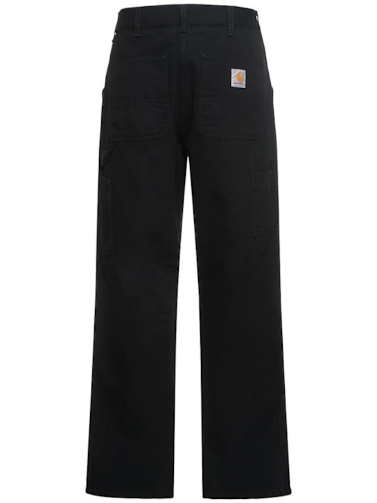 Carhartt WIP: L32 Double knee organic cotton jeans - Black - men_4 | Luisa Via Roma