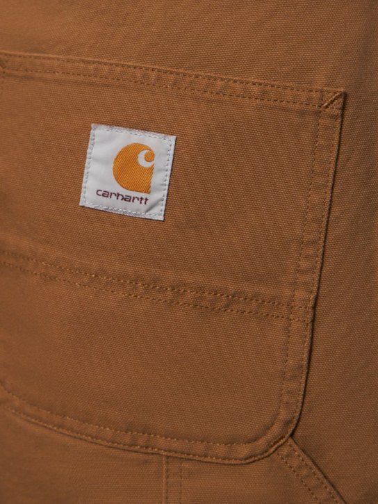 Carhartt WIP: Single Knee organic cotton pants - Hamilton Brown - men_1 | Luisa Via Roma