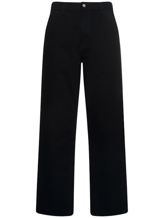 Carhartt WIP: Single-knee Dearborn denim jeans - Black - men_0 | Luisa Via Roma