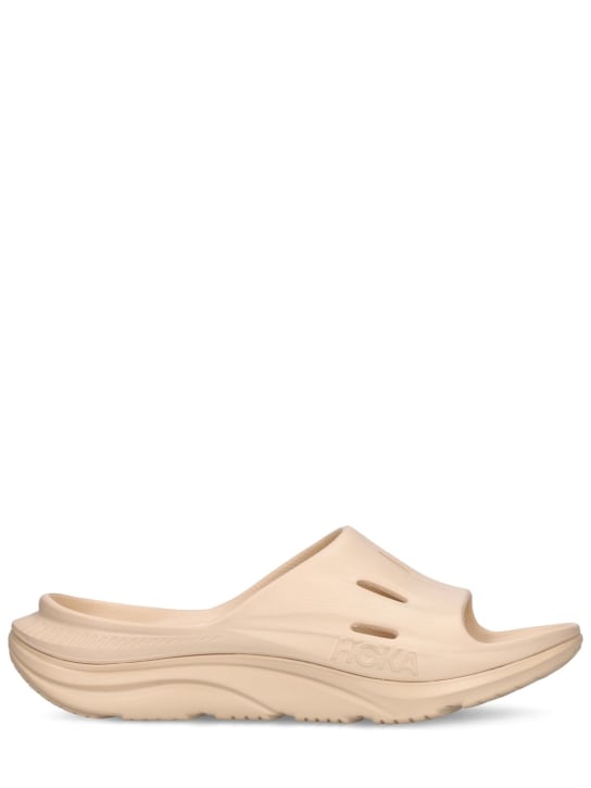 Hoka: Ora Recovery Slide 3 sandals - Sand - men_0 | Luisa Via Roma