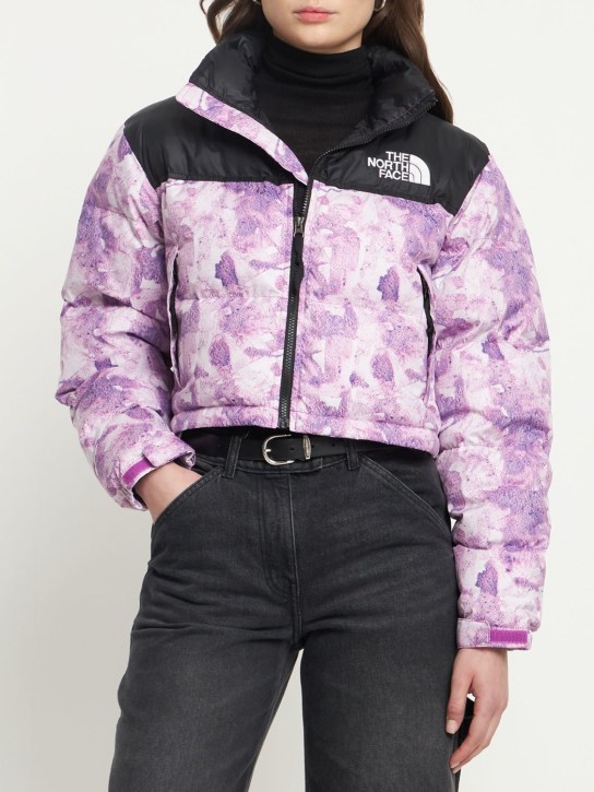 The North Face: Nuptse cropped down jacket - women_1 | Luisa Via Roma