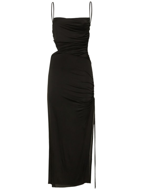 Bec + Bridge: Vestido largo asimétrico de jersey - Negro - women_0 | Luisa Via Roma