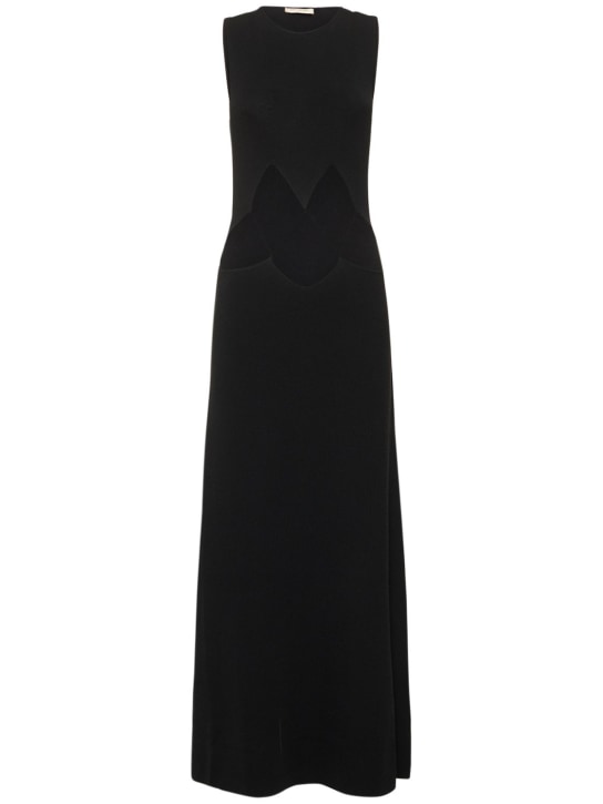 Bec + Bridge: Robe longue en viscose ajourée Skylar - Noir - women_0 | Luisa Via Roma