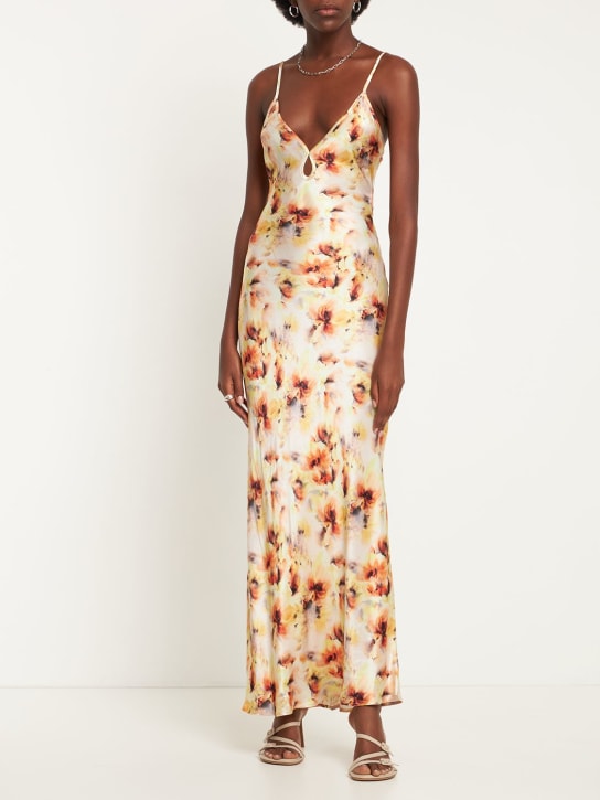 Bec + Bridge: Vestido largo de satén viscosa - Multicolor - women_1 | Luisa Via Roma
