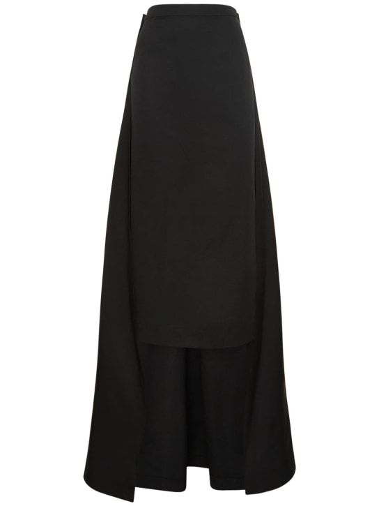 Staud: Prunella cotton blend maxi skirt - women_0 | Luisa Via Roma