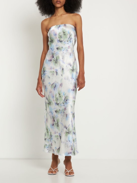 Bec + Bridge: Vestido midi de viscosa estampada - Azul/Multi - women_1 | Luisa Via Roma