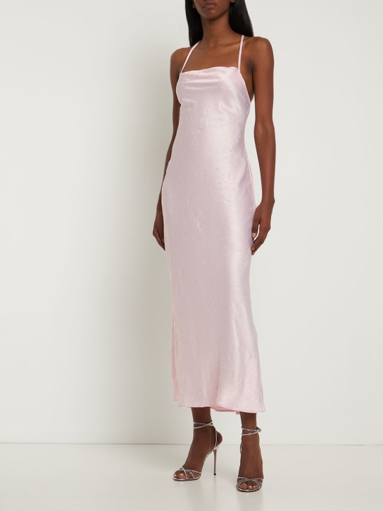 Bec + Bridge: Carolina satin maxi dress - Quartz Pink - women_1 | Luisa Via Roma