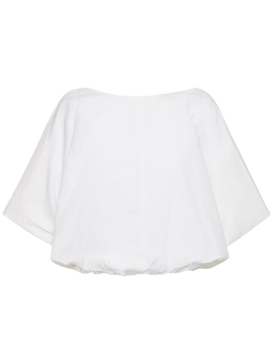 Bite Studios: Organic cotton crisp shirt - White - women_0 | Luisa Via Roma