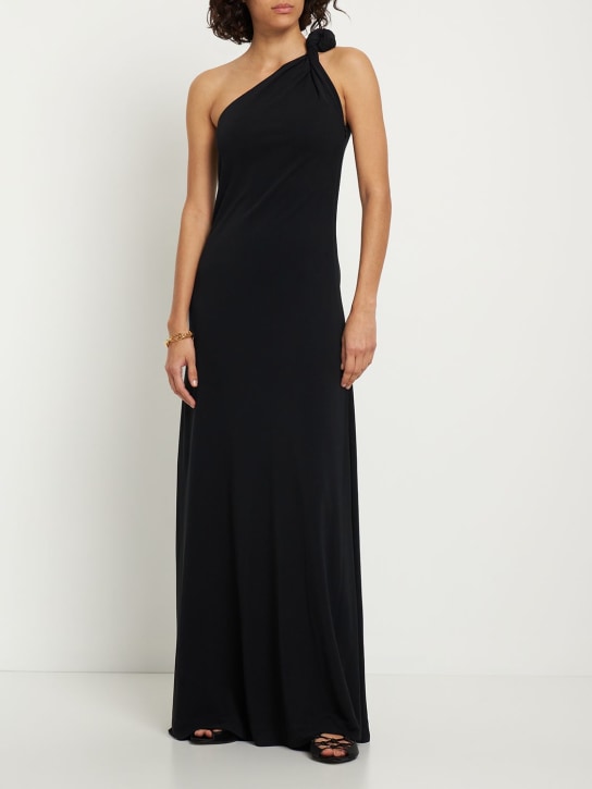 Bite Studios: ビスコースジャージードレス - ブラック - women_1 | Luisa Via Roma