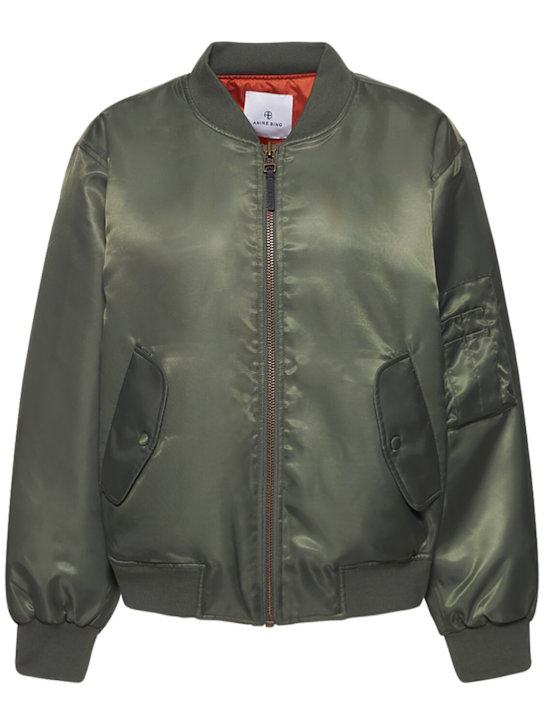 ANINE BING: Leon nylon bomber jacket - women_0 | Luisa Via Roma