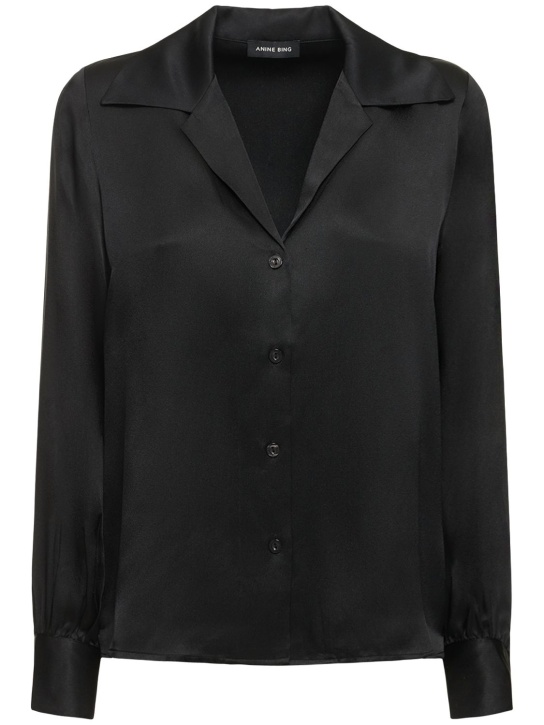 Mylah silk satin shirt - ANINE BING - Women | Luisaviaroma