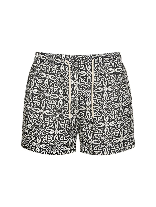 Capo rizzuto straight linen swim shorts - Peninsula - Men | Luisaviaroma