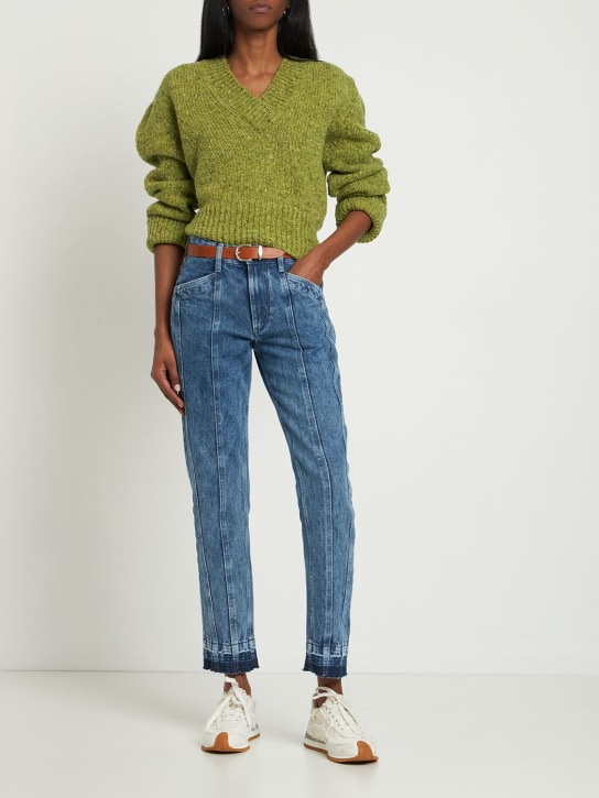 Marant Etoile: Sulanoa cotton jeans - Mavi - women_1 | Luisa Via Roma