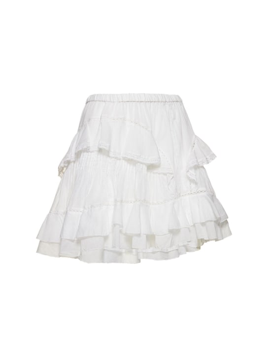 Marant Etoile: Moana cotton mini skirt - women_0 | Luisa Via Roma