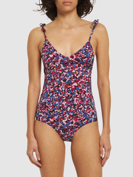 Swan printed one piece swimsuit - Thumbnail 2