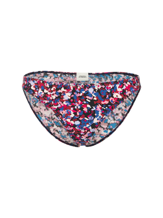 Marant Etoile: Slip bikini Saly stampati - Pink /Blue - women_0 | Luisa Via Roma