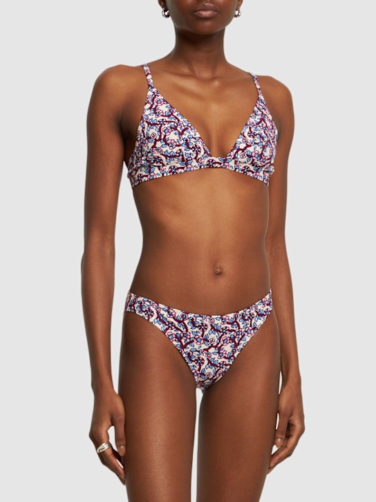 Marant Etoile: Saly printed bikini bottoms - Ecru/Multi - women_1 | Luisa Via Roma