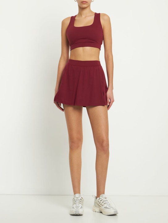 Splits59: Jupe short stretch taille haute Venus Rigor - Rouge - women_1 | Luisa Via Roma