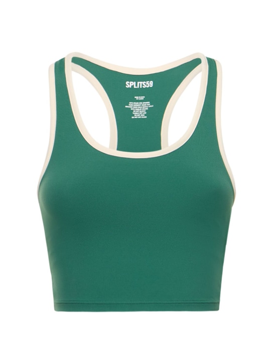 Splits59: Amber Airweight stretch tech bralette - Green - women_0 | Luisa Via Roma