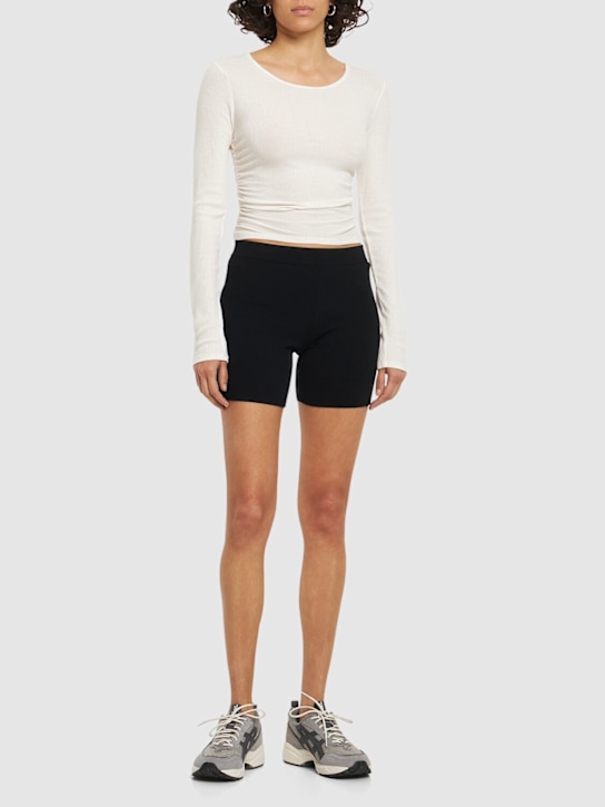 Alo Yoga: Gather long sleeve top - women_1 | Luisa Via Roma