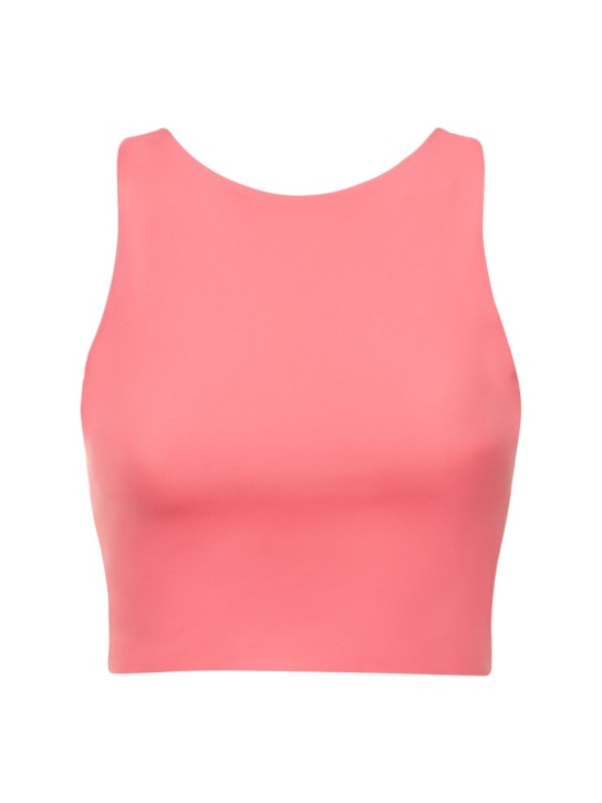 Girlfriend Collective: Dylan crop bra top - Pink - women_0 | Luisa Via Roma