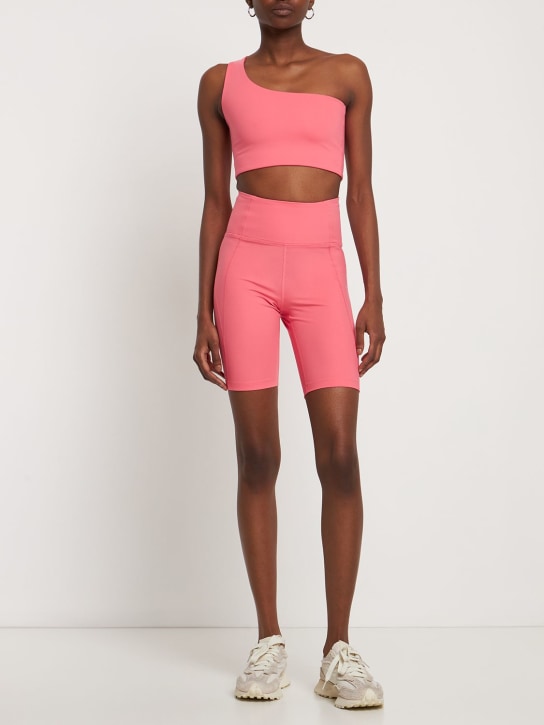 Girlfriend Collective: Bianca ストレッチブラトップ - ピンク - women_1 | Luisa Via Roma